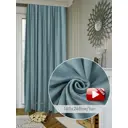 Штора на шторной ленте Лаурел 140x240 см цвет серый