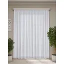 Тюль на шторной ленте для кухни Адри 400x310 см цвет белый