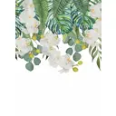 Фотообои флизелиновые Bartonwall 200x270 см 3Д Цветы Орхидеи Акварель