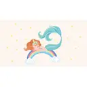 Фотообои флизелиновые Bartonwall 500x270 см Детские Русалочка