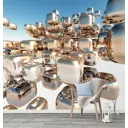 Фотообои флизелиновые Bartonwall 300x270 см 3Д Абстракция