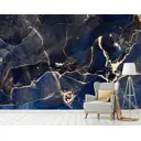 Фотообои флизелиновые Bartonwall 400x270 см Мрамор Флюид Разводы M10504