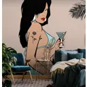 Фотообои флизелиновые Luxury walls № 1 300x270 см Девушка