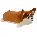 Подушка-игрушка Смолтойс Корги-валик 7109-1/КЧ/50, 50x21 см, цвет коричневый/бежевый