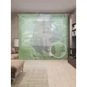 Тюль Joyarty на шторной ленте Опасность в кустах 310x265 см цвет зеленый