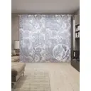 Тюль Joyarty на шторной ленте Цветочный пожар 310x265 см цвет фиолетовый