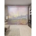 Тюль Joyarty на шторной ленте Долина весны 310x265 см рисунок природный цвет фиолетовый