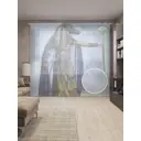 Тюль Joyarty на шторной ленте Египетский колдун 310x265 см цвет коричневый