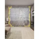 Тюль Joyarty на шторной ленте Дерево в подсолнухах 310x265 см рисунок растительный цвет желтый