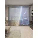 Тюль Joyarty на шторной ленте Горящий метеор 310x265 см рисунок природный цвет синий