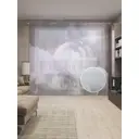 Тюль на шторной ленте JoyArty "Космос в горах" 310x265 см цвет белый
