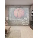 Тюль Joyarty на шторной ленте Мощный бросок 310x265 см цвет оранжевый