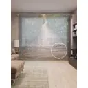 Тюль Joyarty на шторной ленте Мостовые листья 310x265 см рисунок растительный цвет зеленый