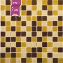 Декоративная мозаика Nsmosaic 823-006 уп 2 шт 31.80x31.80 см цвет коричневый, песочный