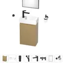Тумба с раковиной подвесная Wellsee WC Area 20216958R для ванной