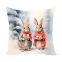 Подушка декоративная Zaberite Зайки и рождественские подарки 3734, 40x40 см