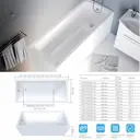 Прямоугольная ванна 1marka MODERN 01мод1370кс1_nvsb акрил 130x70см