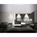 Светильник подвесной AMBRELLA LIGHT TR8196 3 лампы 16 м² цвет белый/светлое дерево