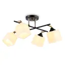 Люстра подвесная AMBRELLA LIGHT TR303084 TRADITIONAL 4 лампы 18 м² цвет черный/золото