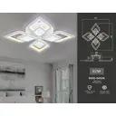 Люстра потолочная светодиодная AMBRELLA LIGHT FA4285 Acrylica 20 м² теплый белый свет цвет белый