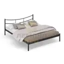 Кровать Стиллмет Брио 145x26.5x206 см Металл цвет черный