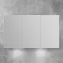 Зеркальный шкафчик BelBagno SPC-3A-DL-BL-1200 для ванной комнаты 1200x126x700мм