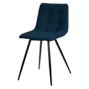 Стул Mebel square Pixel PIXEL-A-02-81-2 43x81x48 см велюр цвет синий