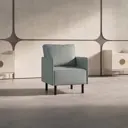 Кресло Salon tron Орион 63x82x66 см искусственная кожа цвет серый/серебристый