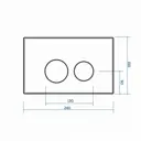 Инсталляция Alentori SISTEMA 52 AL.SIS11T с клавишей Alentori CHIAVE L гл/хром AL.CHI102CH унитаз Long 52x36.5 Vortex Soft-Close глянцевый белый конус