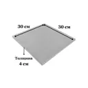 Столешница SOLARIUS 30x30 см Массив сосны цвет белый