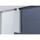 Душевой уголок Vincea Penta VSP-3P100CLGM пятиугольный 100x100см антрацит профиль эффект стекла прозрачное закаленное стекло