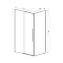 Душевой уголок Vincea Slim-N VSR-4SN9011CLGM прямоугольный 110x90см антрацит профиль эффект стекла прозрачное закаленное стекло