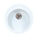 Мойка для кухни врезная Simgran S-5 50.50x50.50 см глубина чаши 19 см искусственный камень цвет белый УТ000581754