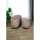 Пуф велюр Sheffilton 4257049101, 45x35.50 см, латте/кофейный