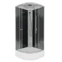 Душевая кабина Niagara NG-3504-14BLACK 90x90x215 средний поддон 1/4 круга 26см
