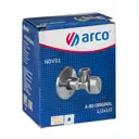 Кран шаровой угловой Arco Novo1 DN10 PN10 1/2" НР латунь ручка флажок