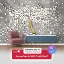 Фотообои флизелиновые Первое ателье 400x270 см Цветы образующие крону дерева pw94757-4