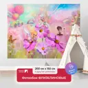 Фотообои флизелиновые Первое ателье 200x150 см Цветочные феи на поляне pw94740-2