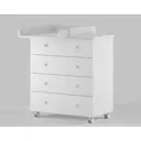 Комод Incanto Nova 4 ящика 80x85x45 см ЛДСП цвет белый