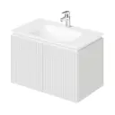 Тумба с раковиной ИТАНА подвесная BAND 80 804x477x515 Soft touch цвет белый матовый