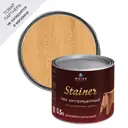 Лак для дерева акриловый Weiss Natural Pбез запаха самовыравнивающийся цвет сосна глянцевый 0.5л