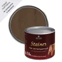 Лак для дерева акриловый Weiss Natural Product без запаха самовыравнивающийся цвет темный орех глянцевый 0.5л
