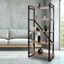 Стеллаж с полками Mitlan 90x1800x35 см нагрузка до 50 кг сталь цвет дуб вотан