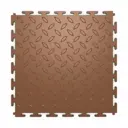 Модульная ПВХ плитка ПО 25х25 LT mini chocolate Diamond PVC 43 класс толщина 5 мм 1 м², цена за упаковку