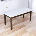 Журнальный столик прямоугольный Solarius 80x110x46 см белый 601-10600