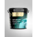 Краска моющаяся Solex Bathroom & kitchen матовая цвет белый база А 1.3 кг