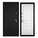 Входная дверь Buldoors Buldoors Termo левый 205x86см цвет букле черный/белый матовый