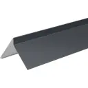 Планка ветровая для мягкой кровли 130x25x100x2000 мм цвет темно-серый