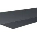 Планка примыкания нижняя 122x250x2000 мм 0.4 мм RAL 7024 темно-серый