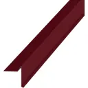 Планка ветровая для гибкой кровли 60x90 мм 2 м 0.4 мм RAL 3005 красный